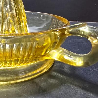 Vintage Amber Glass juice reamer