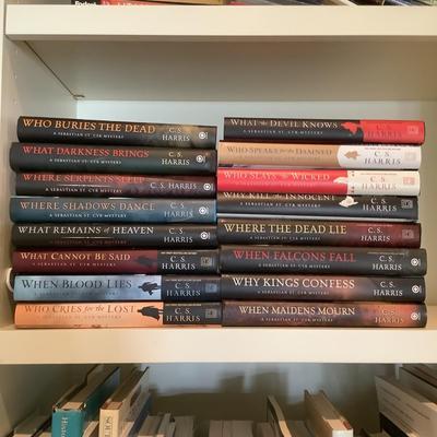 L655 Large Lot of C.S. Harris Hardback Books