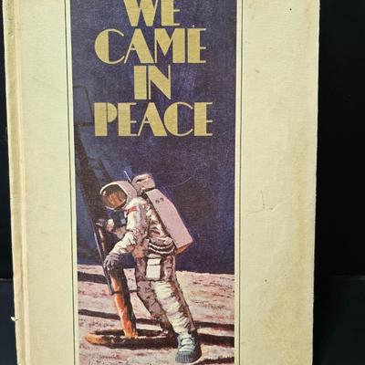 RARE! Rockwell International Space Transportation Mission 41-6 Makes us #1 Poster with We came in Peace space book
