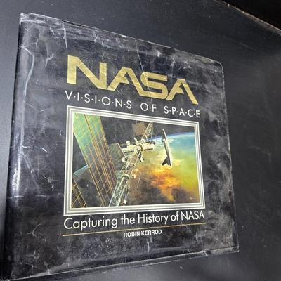 Discovery Mission 41-D poster and NASA book