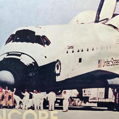 RARE! Encore Columbia space shuttle poster