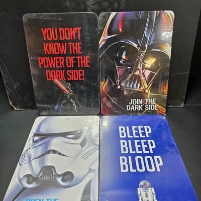 Star Wars dual sided board signs