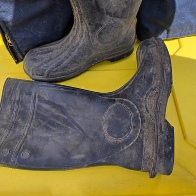 Coveralls and SFC pro Steel toe waterproof irrigation type muck boots
