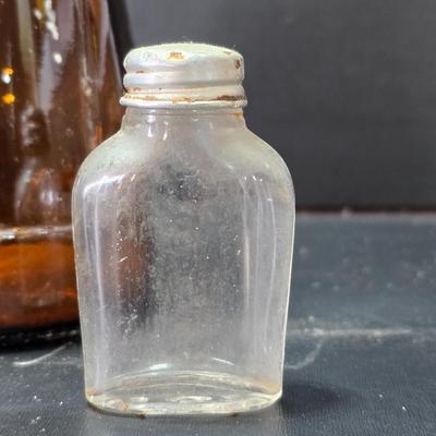 Old vintage bottles and jars -Pepsi 1950's -Mrs. Butterworth Figural Amber Glass - and more
