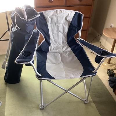 A693 Lot of Two Folding Camping Travel Chairs