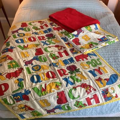 UBL771 Vintage Alphabet Children’s Blankets