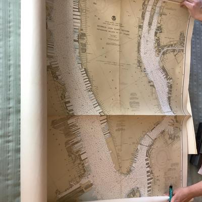 UBL776 Large Lot of Rolled Nautical Maps 1983 Fenwick Island