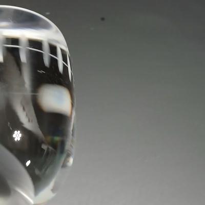 Vintage Hadeland Inuit Eskimo Crystal Glass Paperweight