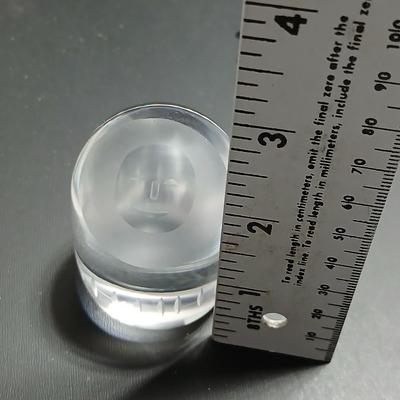 Vintage Hadeland Inuit Eskimo Crystal Glass Paperweight