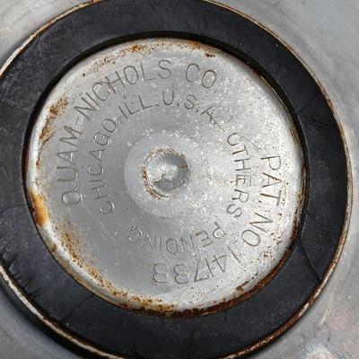 Two aluminum Juice reamers - Kwicky Juicer - Quam-Nichols Co.