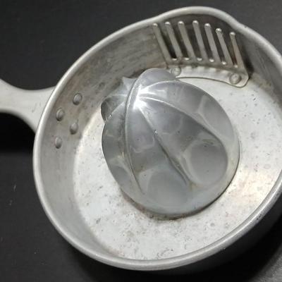 Two aluminum Juice reamers - Kwicky Juicer - Quam-Nichols Co.