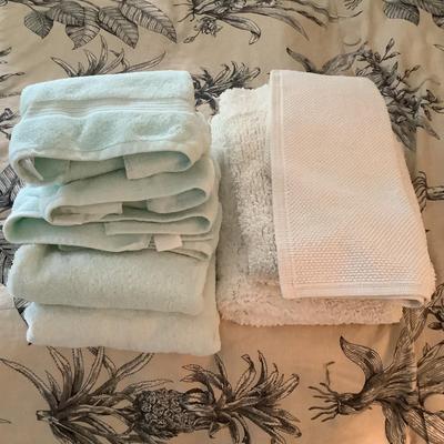 UBR781 Lot of Hudson Green Bath Towel Collection