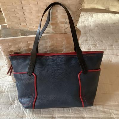 M793 Navy and Red COLE HAAN Handbag