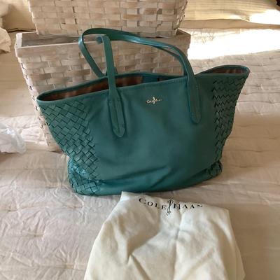 M795 Aqua Blue Leather COLE HAAN Handbag