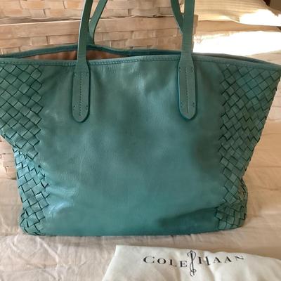 M795 Aqua Blue Leather COLE HAAN Handbag