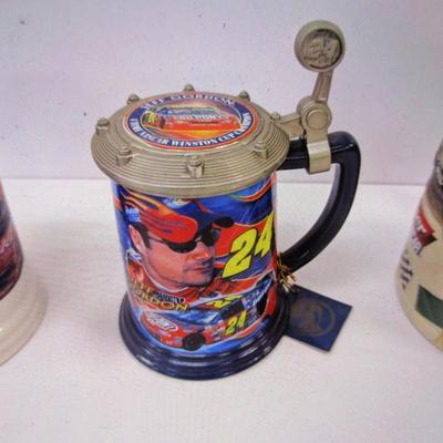 NASCAR Beer Steins & Mugs 50th Anniversary Bill Elliot Jeff Gordon