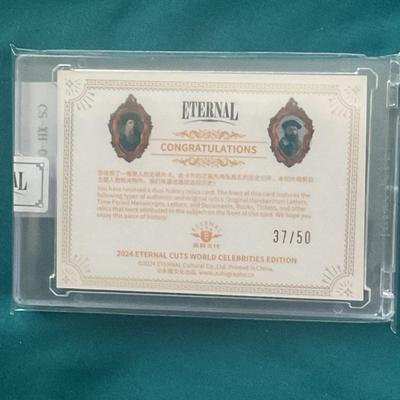 Da Vinci, Monet Handwriting Trading Card