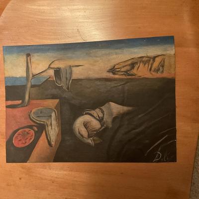 Vintage Salvador Dali Art Artwork Painting