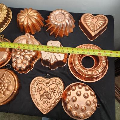 Copper Fruit Jello Mold Collection Kitchen Decor