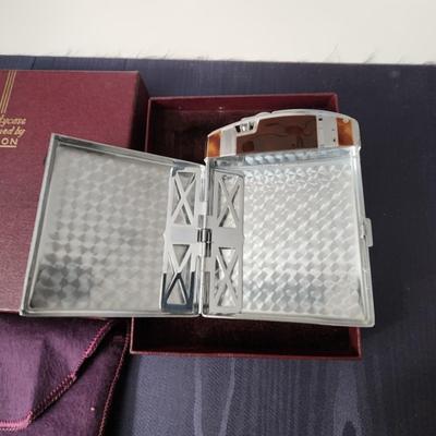 Vintage Ronson Twentycase Lighter Case w original Box