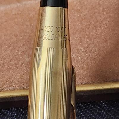 Cross Gold Filled Pen & Mechanical Pencil Set with Case & Booklet