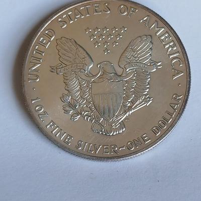 1989 US Walking Liberty 1 oz. Fine Silver dollar coin