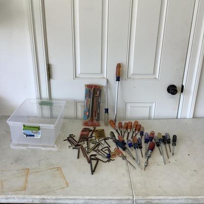 G883 Lot of Craftsman, KOBALT Screwdrivers, Hex Keys and more