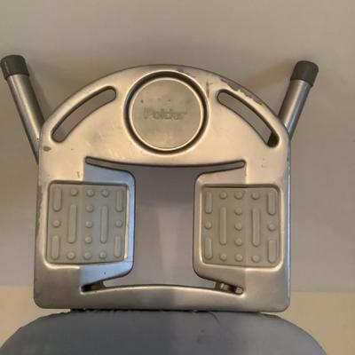 G939 Ironing Board Lot with Iron and Sewing Supplies
