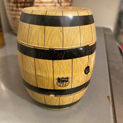 Happy Days Tin Barrel bank
