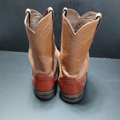 Men's size 12D Justin leather cowboy boots