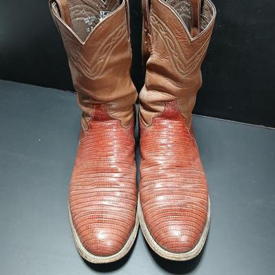 Men's size 12D Justin leather cowboy boots