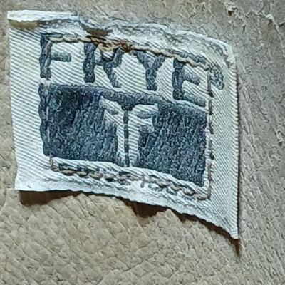 Men's FRYE Size 12 leather cowboy boots with Goodyear heel