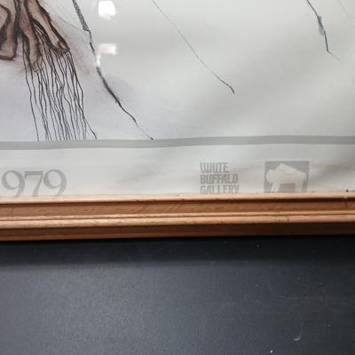 R.C. Gorman print signed Native American poster -framed wall art