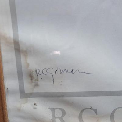 R.C. Gorman print signed Native American poster -framed wall art