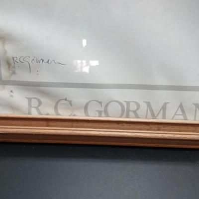 R.C. Gorman print signed Native American poster -framed wall art