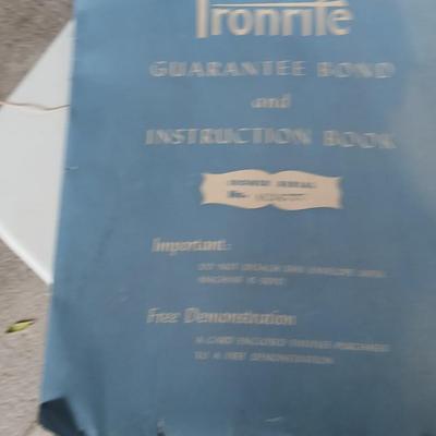 Ironrite Mangle Iron Model 80 Electric Ironer It saves labor! With instruction books and new pads