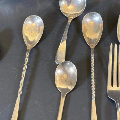 LOT 158K: Large Collection Of Silver Plate & Stainless Flatware