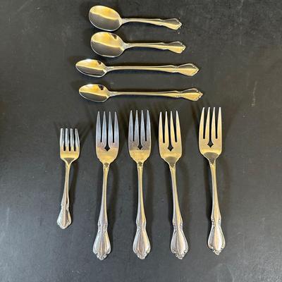LOT 158K: Large Collection Of Silver Plate & Stainless Flatware