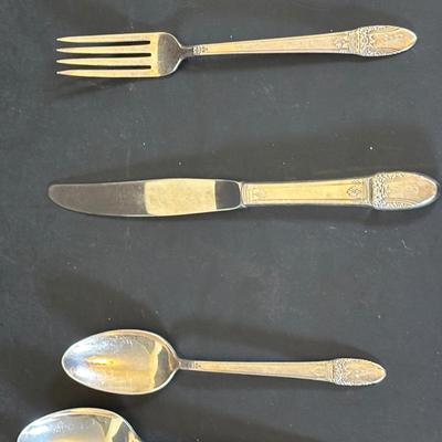 LOT 158K: Large Collection Of Silver Plate & Stainless Flatware