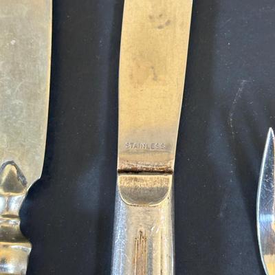 LOT 158K: Large Collection Of Silver Plate & Stainless Flatware