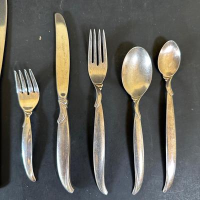 LOT 158K: Large Collection Of Silver Plate & Stainless Flatware