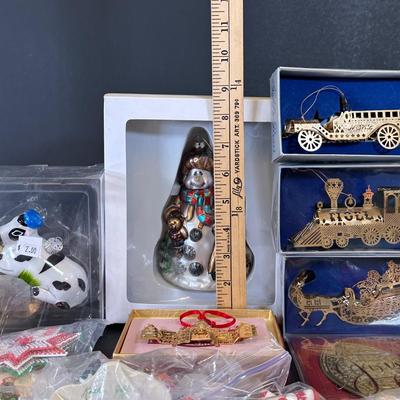 LOT 159K: Vintage Christmas Ornament Collection - Lenox & More
