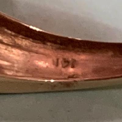 14k Yellow Gold w/ Stones Size 10 (2.6 grams)