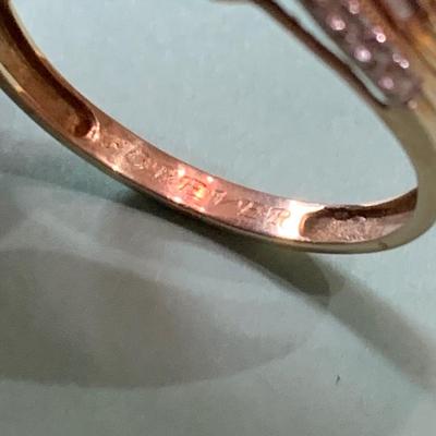 14k Yellow Gold w/ Stones Size 10 (2.6 grams)