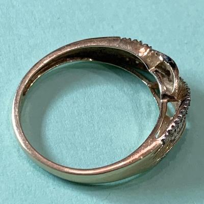 14k Yellow Gold w/ Stones Size 10 (2.6 grams)