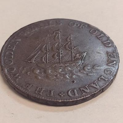 1796 British Condor Fred. of York Copper Half Penny Token (83)