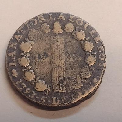 1793 Louis XVI 12 Deniers Copper Coin (84)