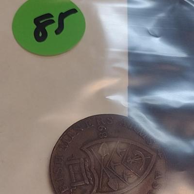Rare 1789 Cronebane Irish Half Penny Associated Irish Miners Copper Token 'Payable at Clougher or Dublin' Inscribed on Edge (85)