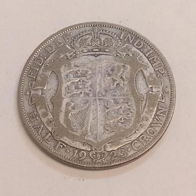1923 British Half Crown .500 Silver Coin (87)