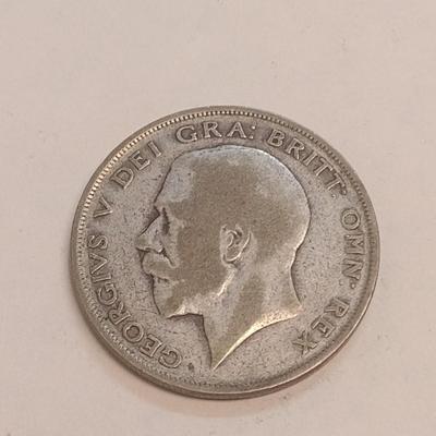 1923 British Half Crown .500 Silver Coin (87)